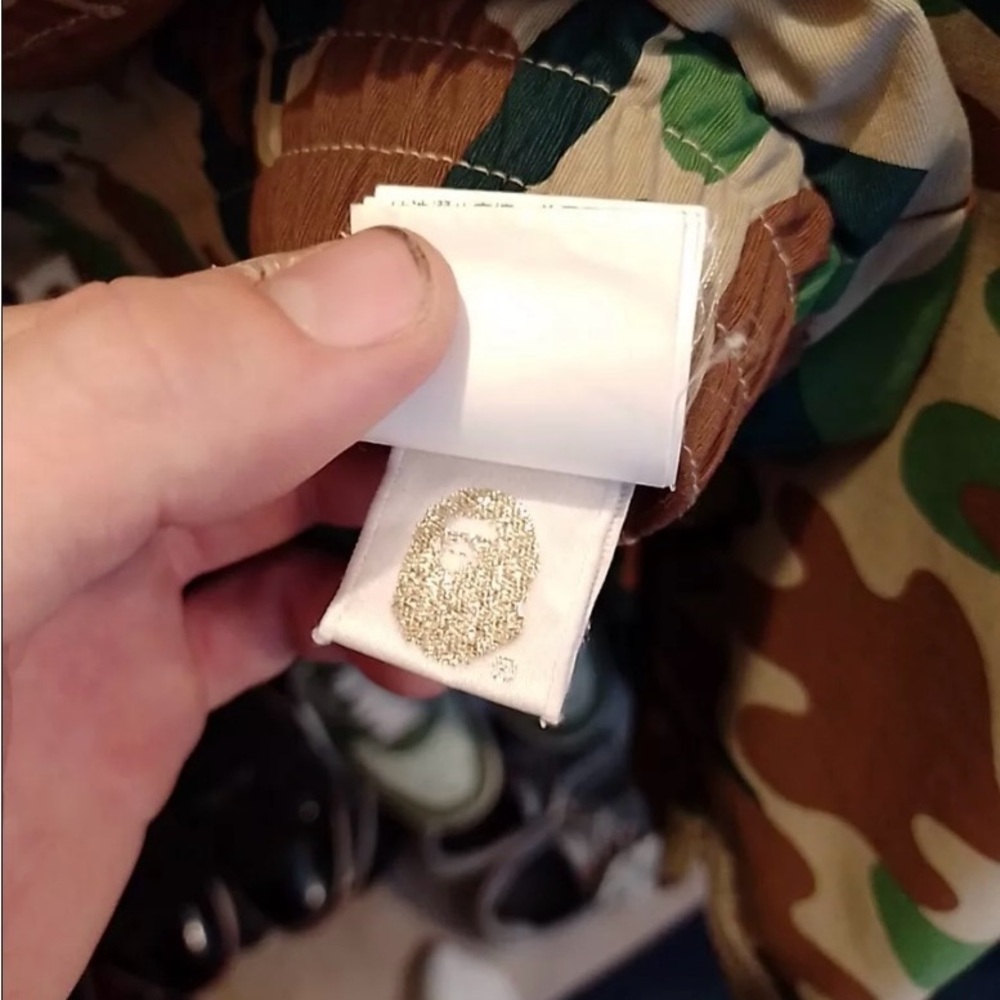 A Bathing Ape Bape nigo era woodland camo snowboard jacket removable hood Sz S - Picture 5 of 9